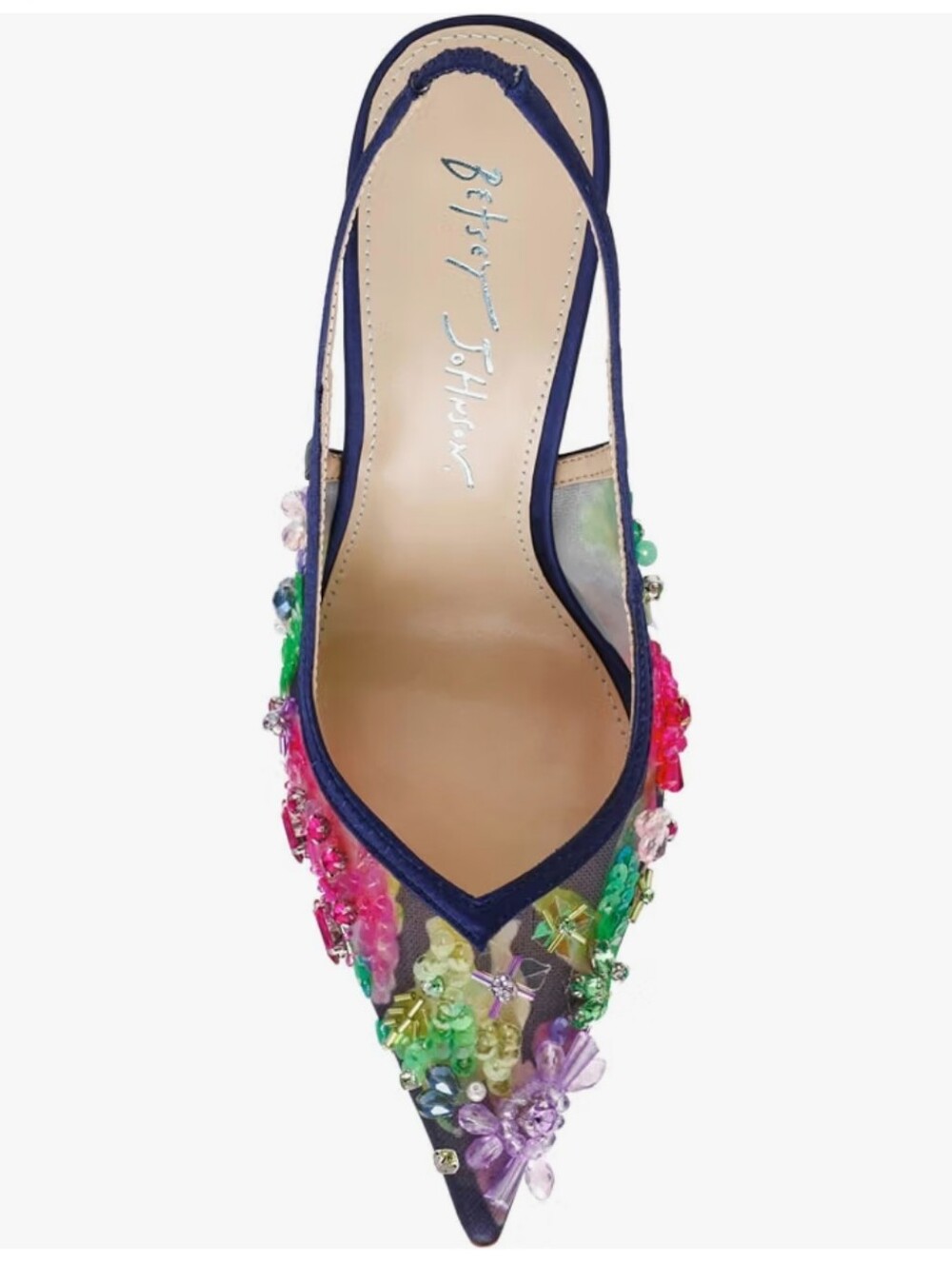 Betsey Johnson Slingback with Multicolor Design